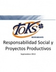 60 pag&iacute;na(s) 4.13 MB TOKS, RSE, Restaurantes, Responsabilidad social, Rentabilidad, Medio ambiente, Comunidad