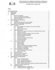 57 pagína(s) 468.62 KB Verificador, Union Europea, RSE, RS, Responsabilidad social, Ponencias, Organización de control, Normas de control, Medio ambiente, Gases de efecto invernadero, Emisiones de gases de efecto invernadero, Contaminación, Acreditación