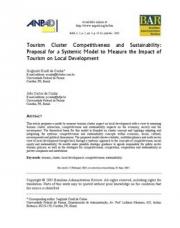 16 pagína(s) 273.58 KB Turismo, RSE, RS, Responsabilidad social, Medio ambiente, Estudios y publicaciones, Desarrollo Sostenible, Desarrollo local, Competencia