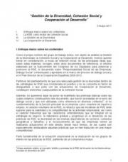 7 pagína(s) 70.25 KB Sistema de gestión, RSE, RS, Responsabilidad social, Estudios y publicaciones, Diversidad, Desarrollo Social, Cooperación al desarrollo, Cohesión social