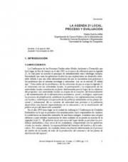 21 pagína(s) 199.05 KB Naciones Unidas, Indicadores, Estudios y publicaciones, Desarrollo Sostenible, Agenda 21 Local, Agenda 21