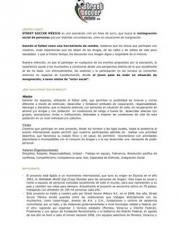 3 pagína(s) 114.86 KB Torneo De la calle a la Cancha, Situación de Calle, Jovenes, Homeless Word Cup, futbol social, Fútbol, Deporte para el Desarrollo