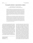 5 pag&iacute;na(s) 31.49 KB Problemas Ambientales, Preocupación Social, Preocupación ambiental, Comportamientos Ecológicos